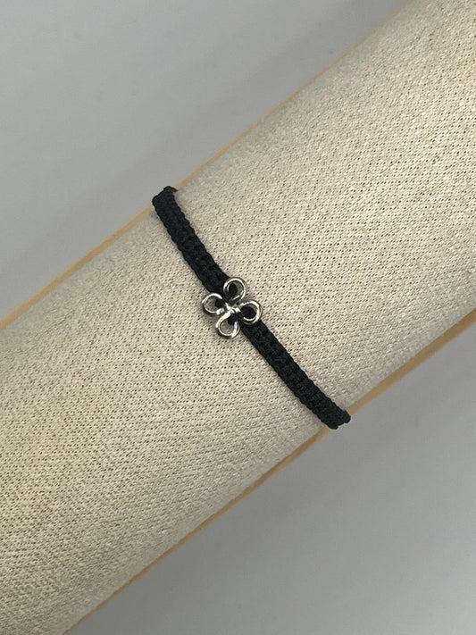 Bransoletka pleciona z celtycką koniczyną męska/damska