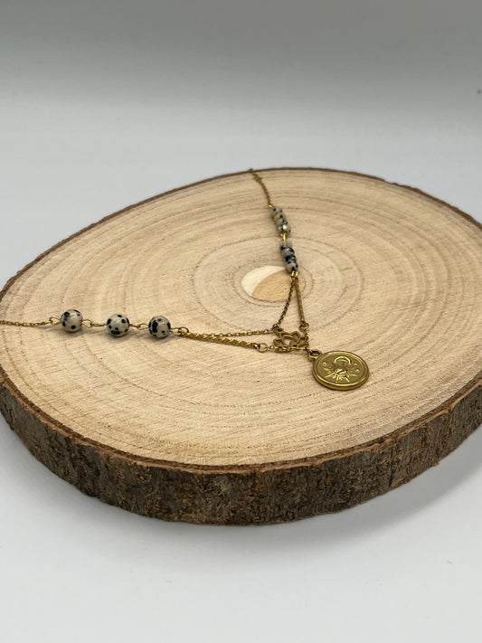 Naszyjnik Słońce i Księżyc podwójny