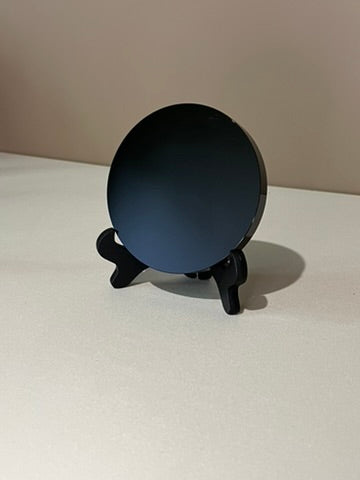 Lustro z czarnego obsydianu - okrągłe (15 cm i 10 cm)