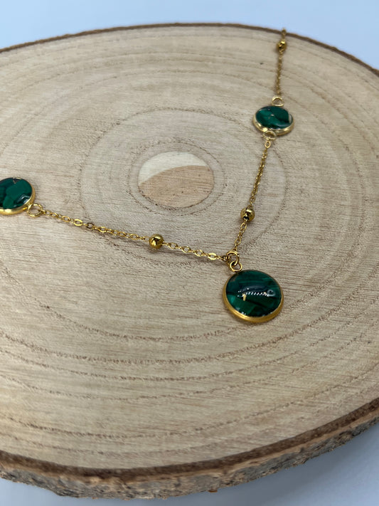 Naszyjnik z malachitami